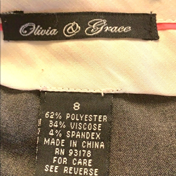 3 for 30.00 OLIVIA & GRACE gray pants size 8. - Picture 6 of 7